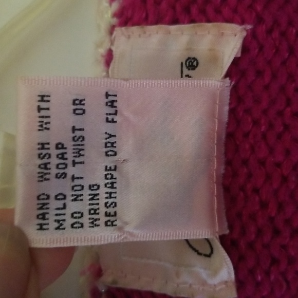 Jaclyn Smith Beautiful Pearl Sweater Large hot pink - Picture 10 of 12